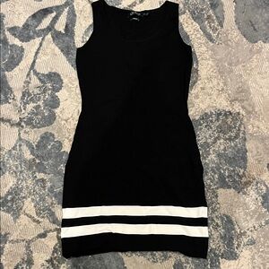 Ralph Lauren Black Dress with White Stripes